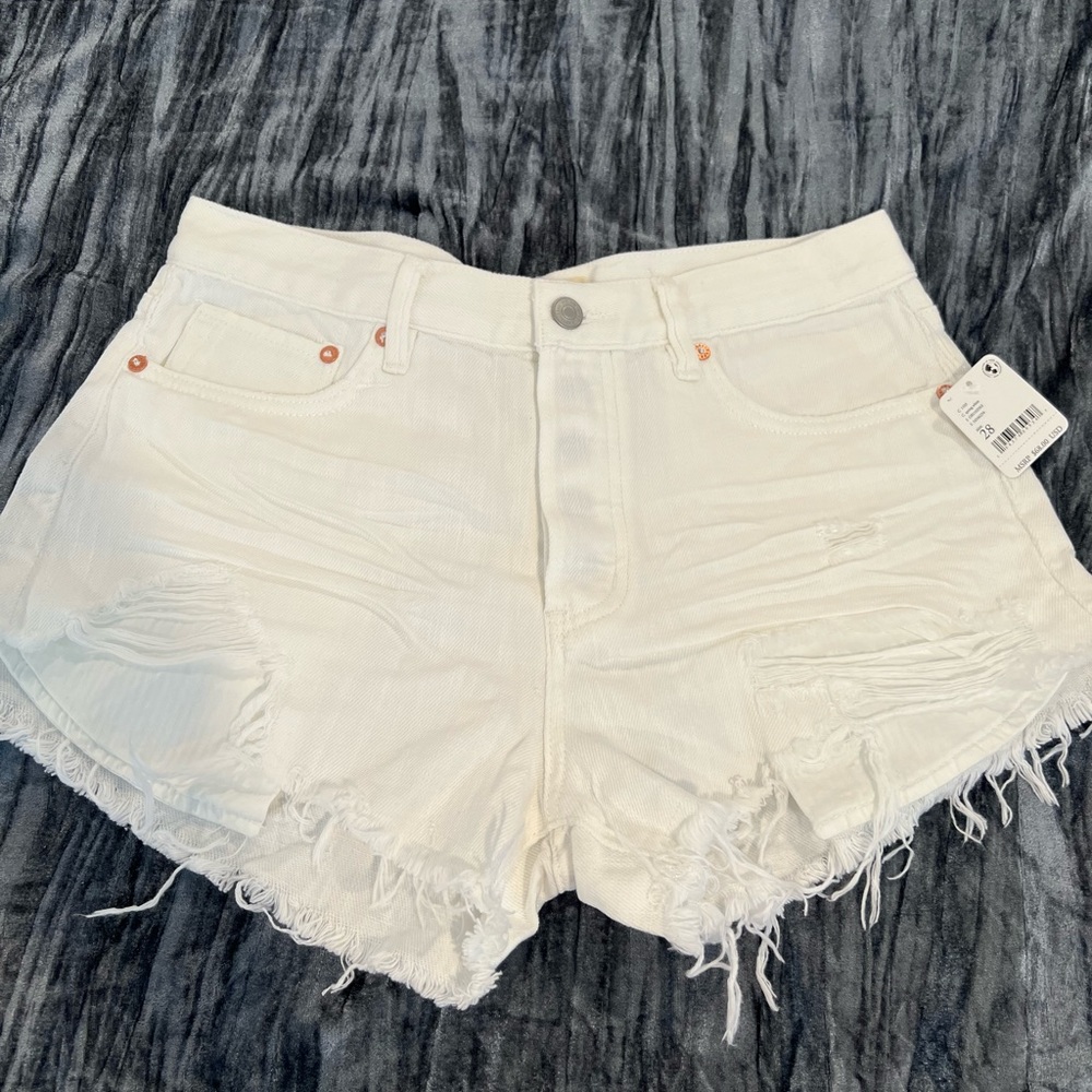 Free People White Shorts